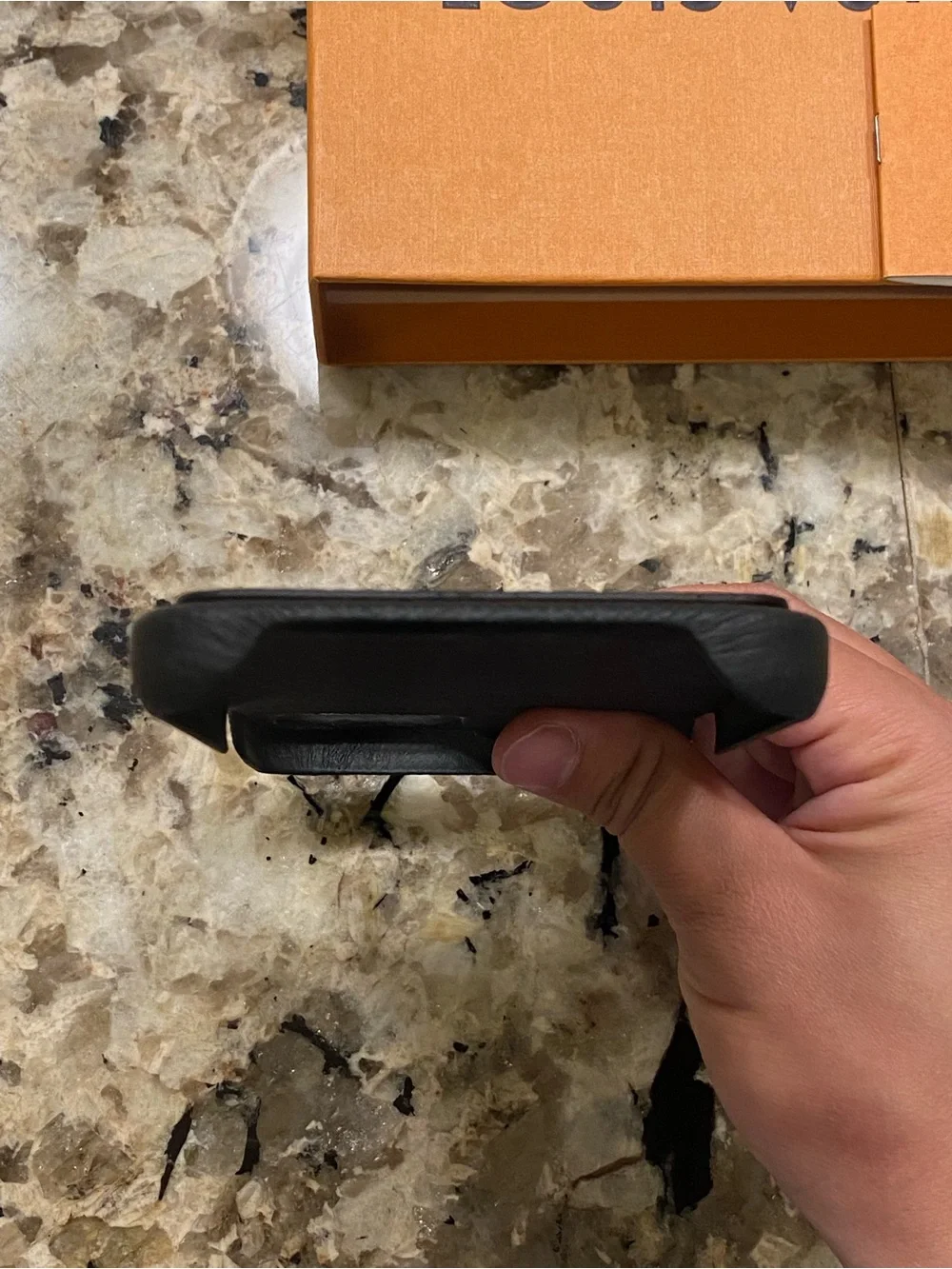 Louis Vuitton Black Monogram iPhone Case
